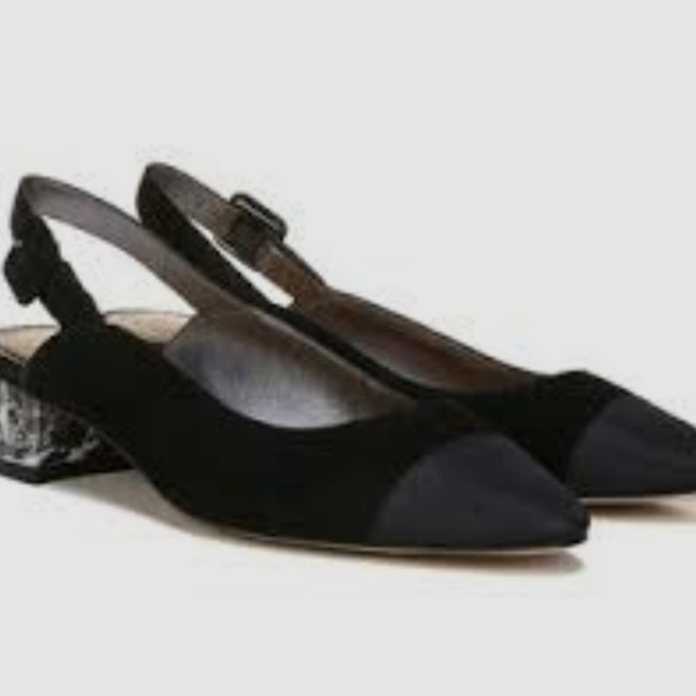 Sam Edelman Black Suede Slingback
